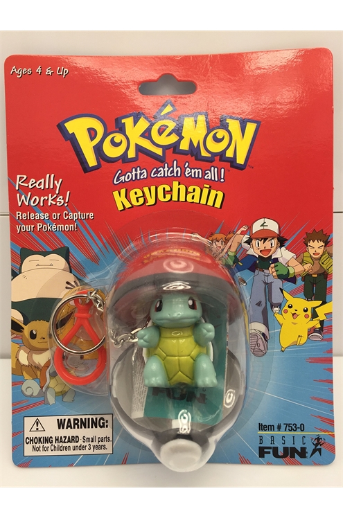 Basic Fun 1999 Pokemon Keychain Squirtle