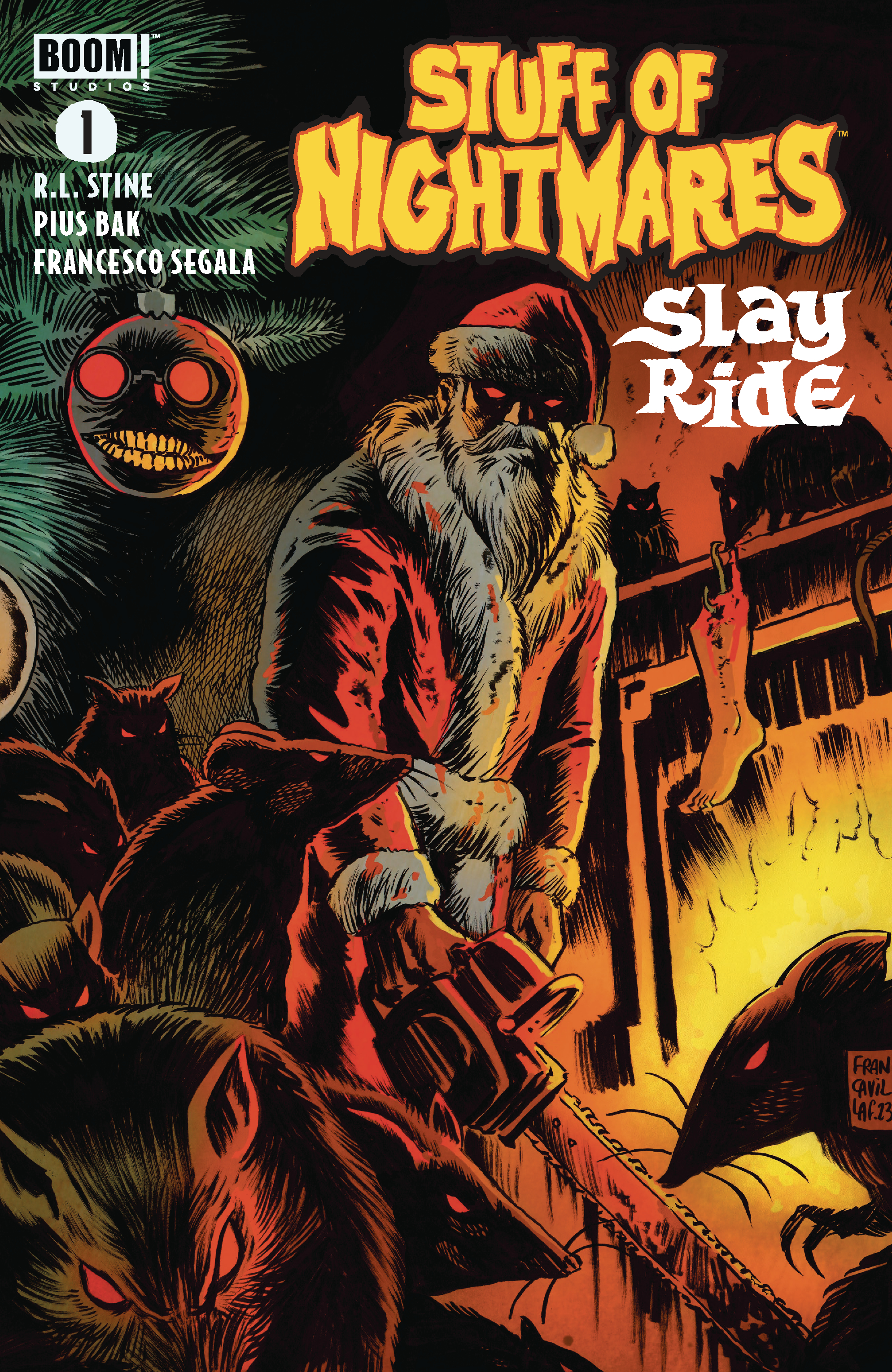 Stuff of Nightmares Slay Ride #1 Cover D Glow Dark Francavilla