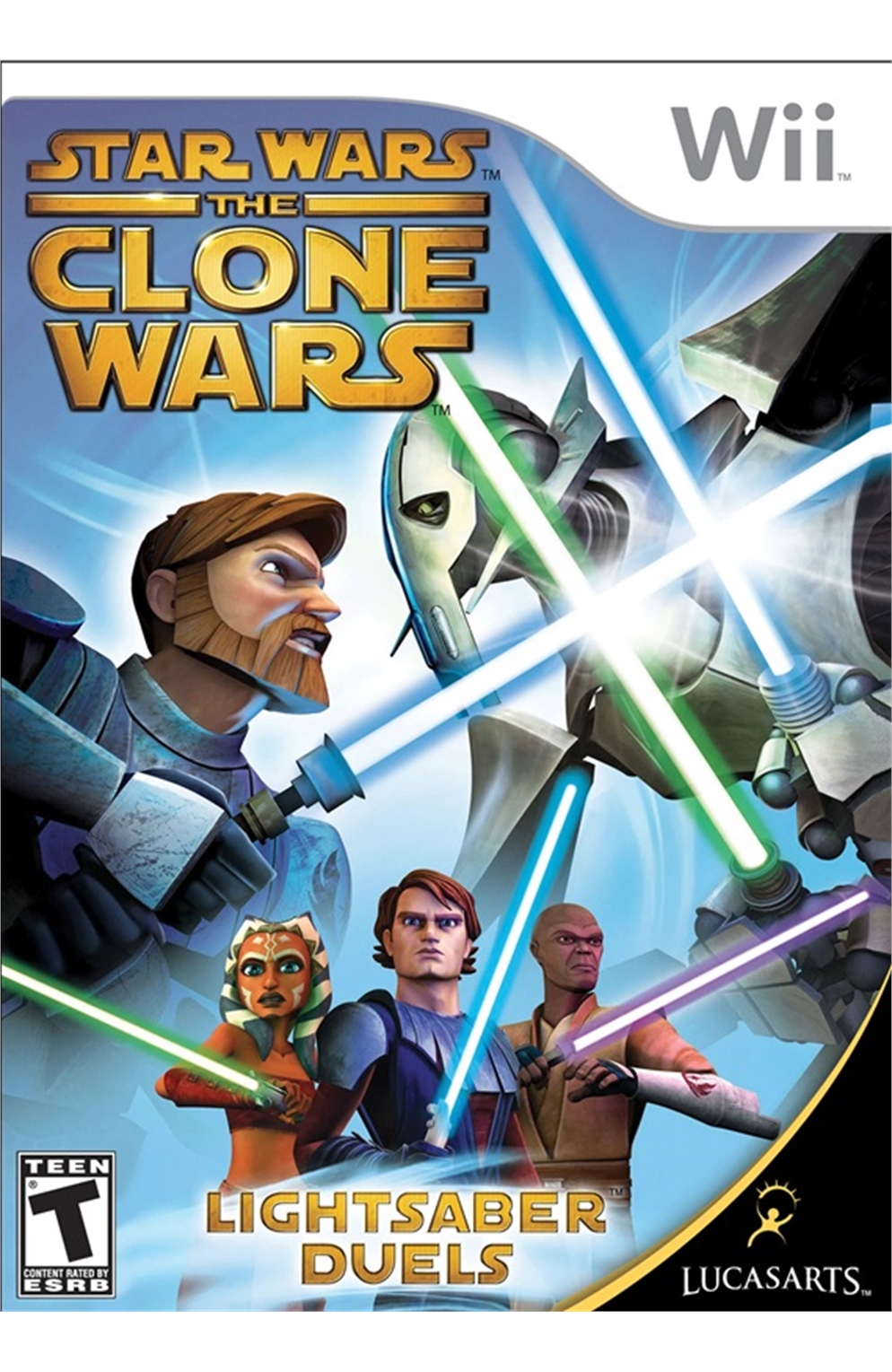 Nintendo Wii Star Wars The Clone Wars-Lightsaber Duels