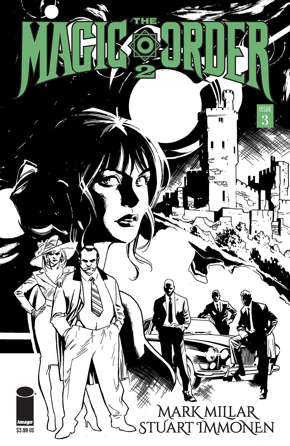 Magic Order 2 #3 Cover B Immonen Black & White (Mature) (Of 6)