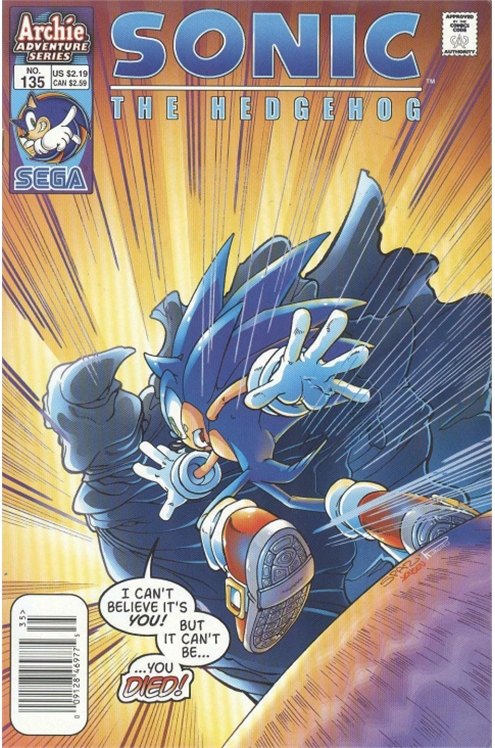 Sonic The Hedgehog #135 [Newsstand]-Very Fine