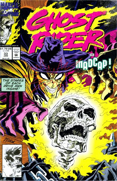 Ghost Rider #33 (1990) [Direct]-Fine (5.5 – 7)