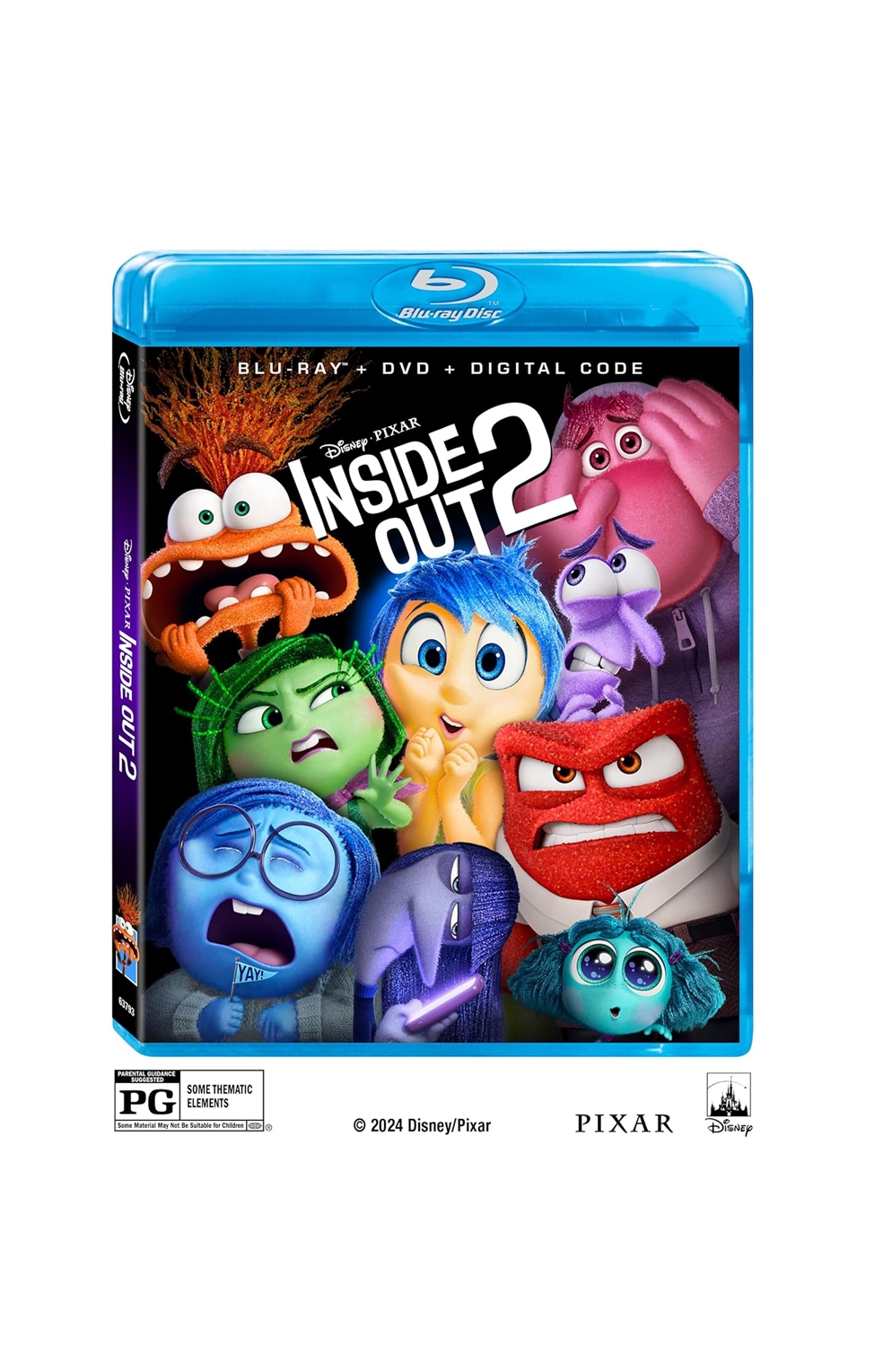 Inside Out 2 Bd/Dvd Combo Digital Blu-Ray