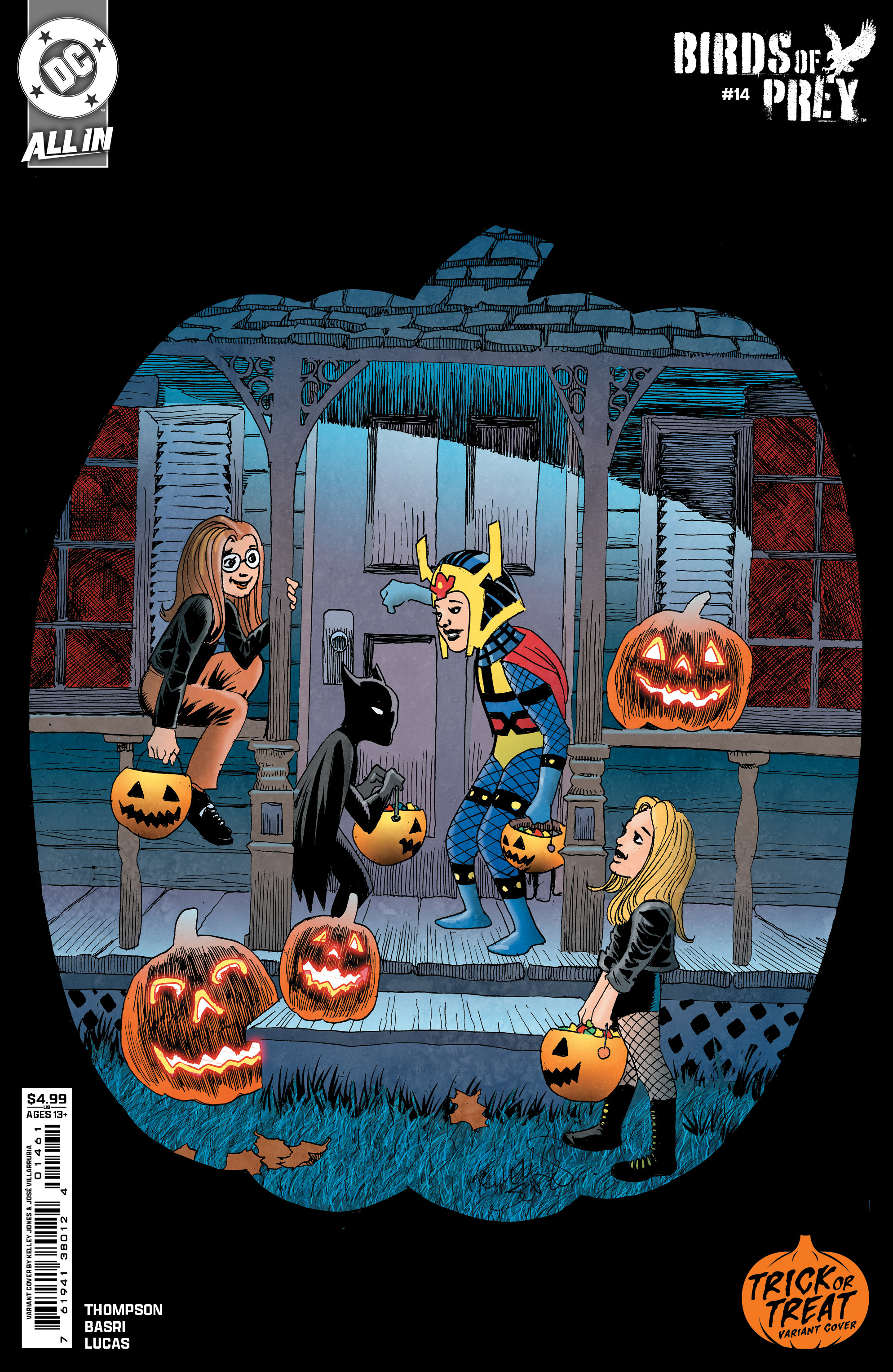 Birds of Prey #14 Cover D Kelley Jones Trick Or Treat Card Stock Variant