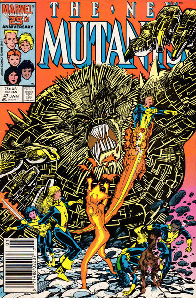 The New Mutants #47 [Newsstand, Mark Jewelers] - Vg/Fn