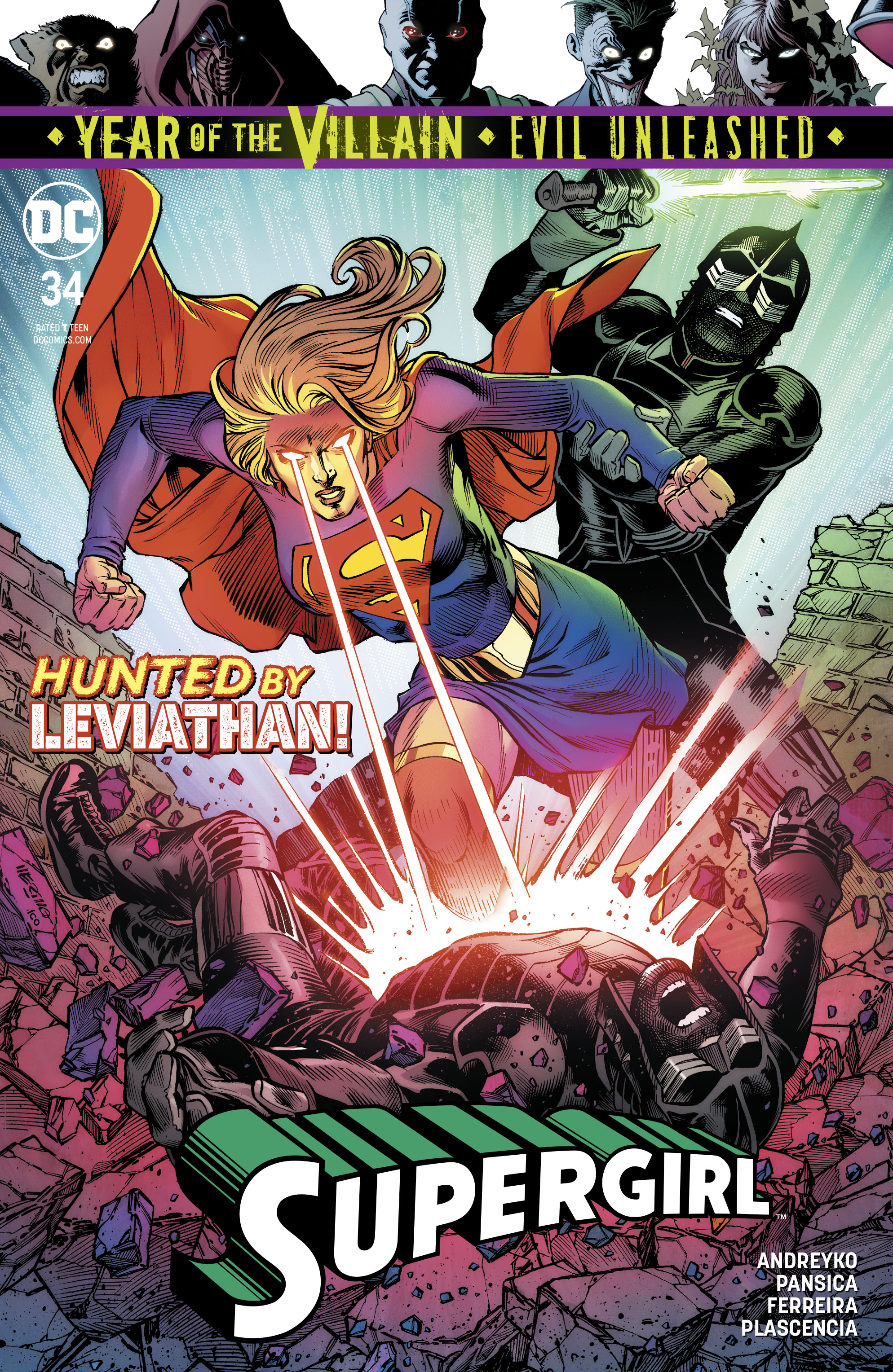Supergirl #34 Year of the Villain Evil Unleashed (2016)
