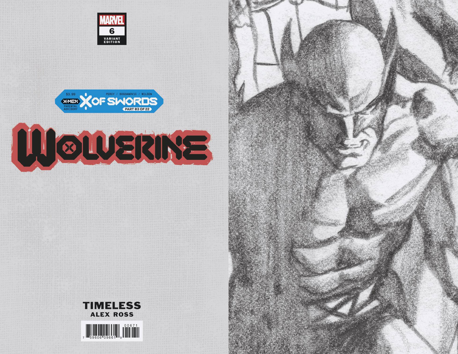 Wolverine #6 Alex Ross Wolverine Timeless Virgin Sketch Variant (2020)