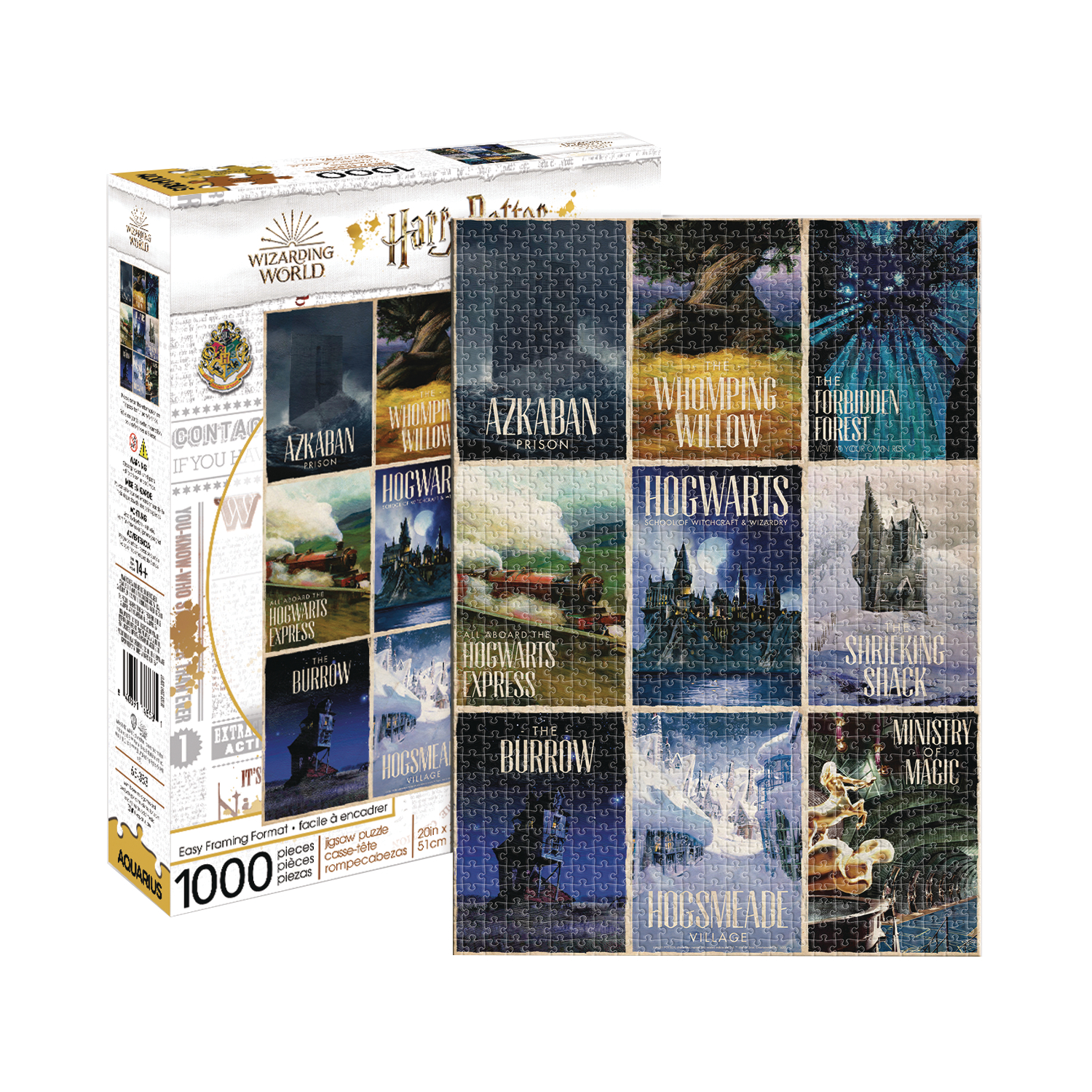 Aquarius Harry Potter Travel Posters 1000 Piece Puzzle