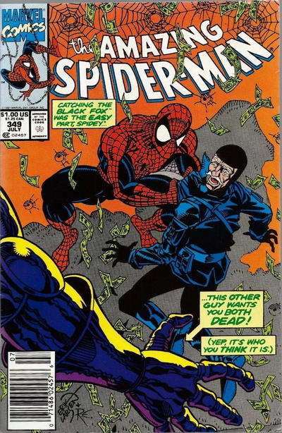 The Amazing Spider-Man #349 [Newsstand]-Fine 