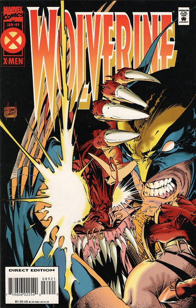 Wolverine #89 [Direct Edition - Standard]-Near Mint (9.2 - 9.8)