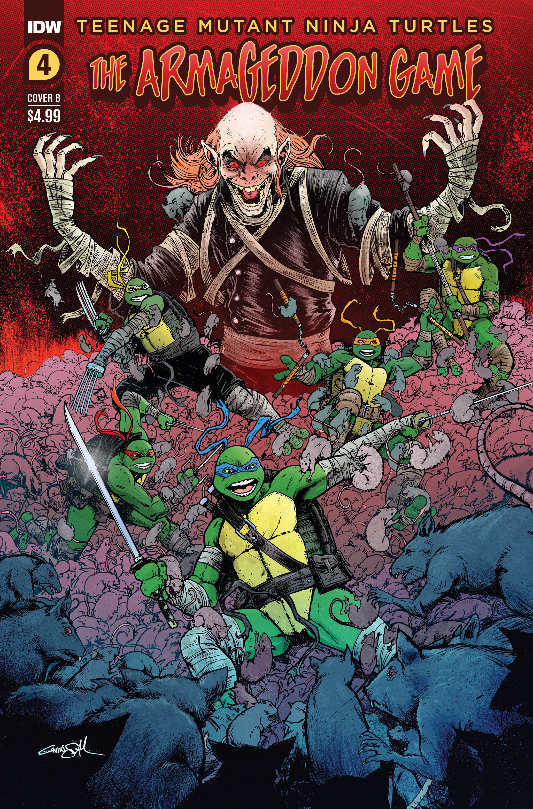 Teenage Mutant Ninja Turtles Armageddon Game #4 Cover B Smith (Mature)