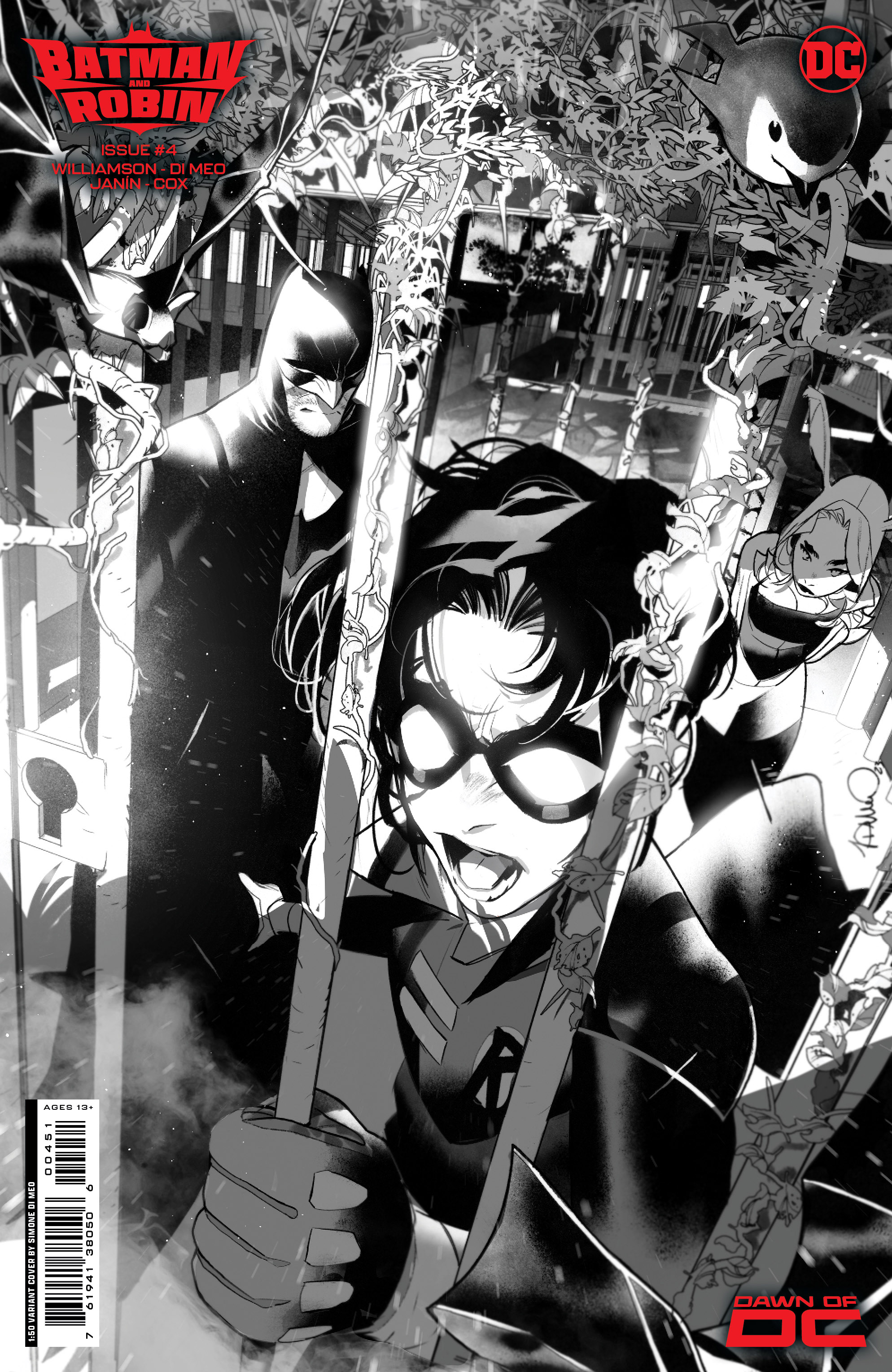 Batman and Robin #4 Cover F 1 for 50 Incentive Simone Di Meo Card Stock Variant