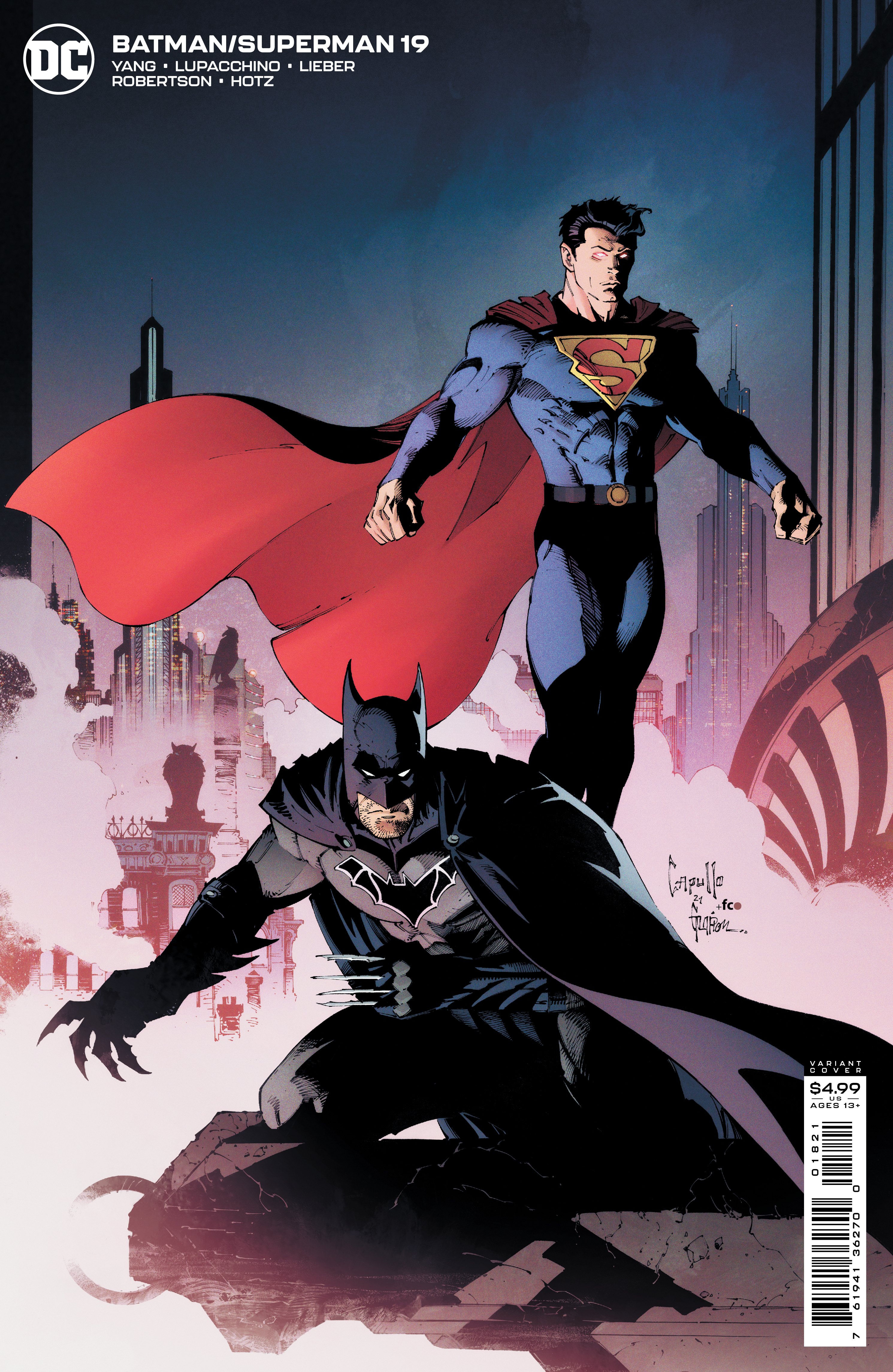 Batman Superman #19 Cover B Greg Capullo Card Stock Variant (2019)