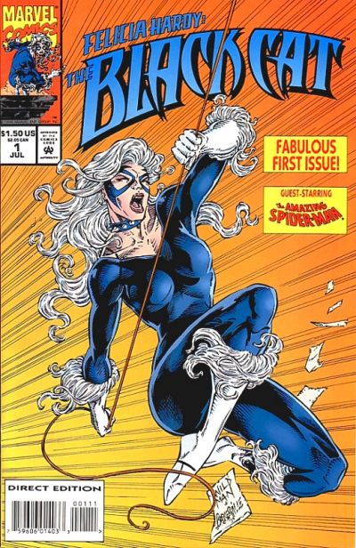 Felicia Hardy: The Black Cat #1 [Direct Edition]-Very Good, Small Hole Front Cover