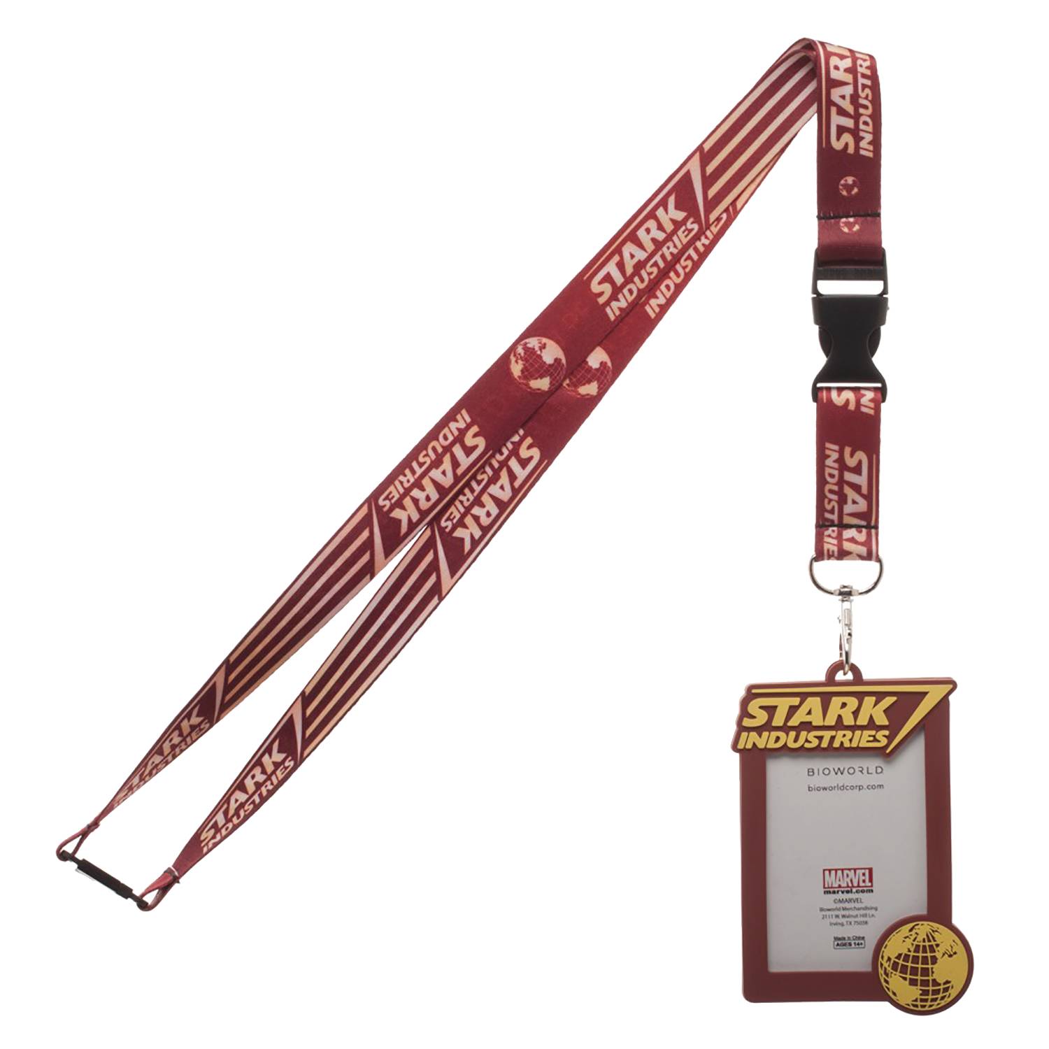 Shop for Comic Books, LEGO, Squishables and more at Alter Ego Comics -  Stark Industries Lanyard With Rubber Id Holder