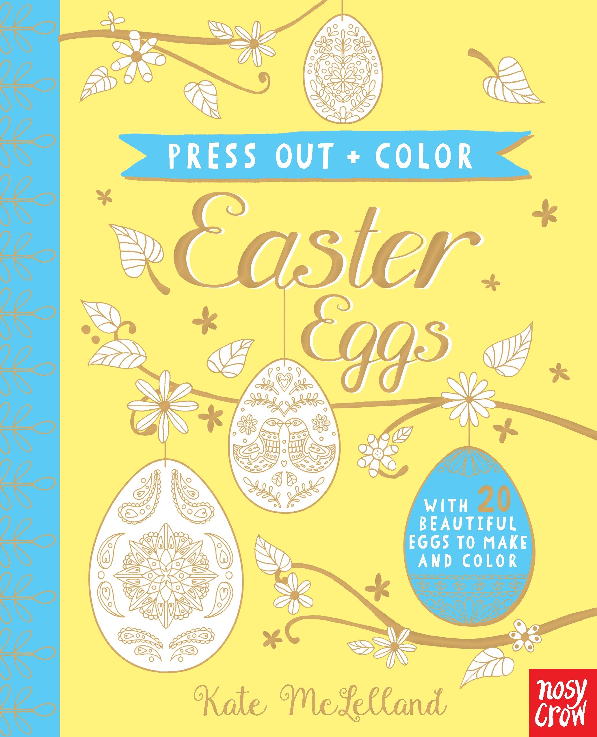 Press Out And Color: Easter Eggs (Hardcover Book)