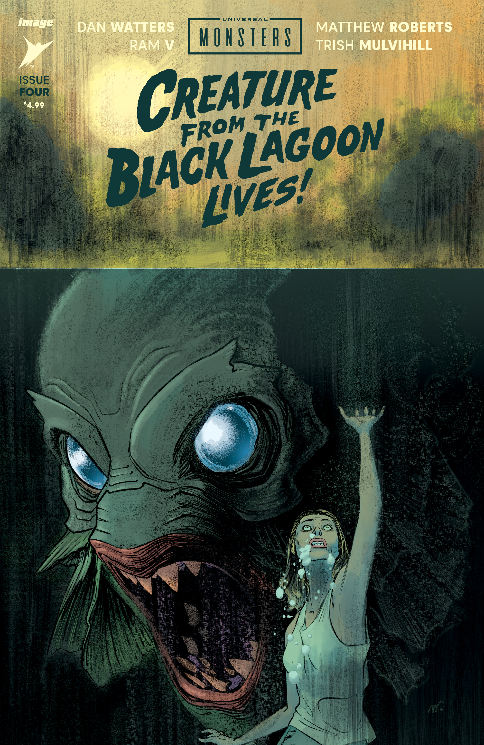 Universal Monsters the Creature from the Black Lagoon Lives #4 Cover A Matthew Roberts & Dave St (Of 4)