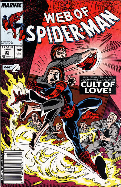 Web of Spider-Man #41 [Newsstand](1985)-Fine (5.5 – 7)