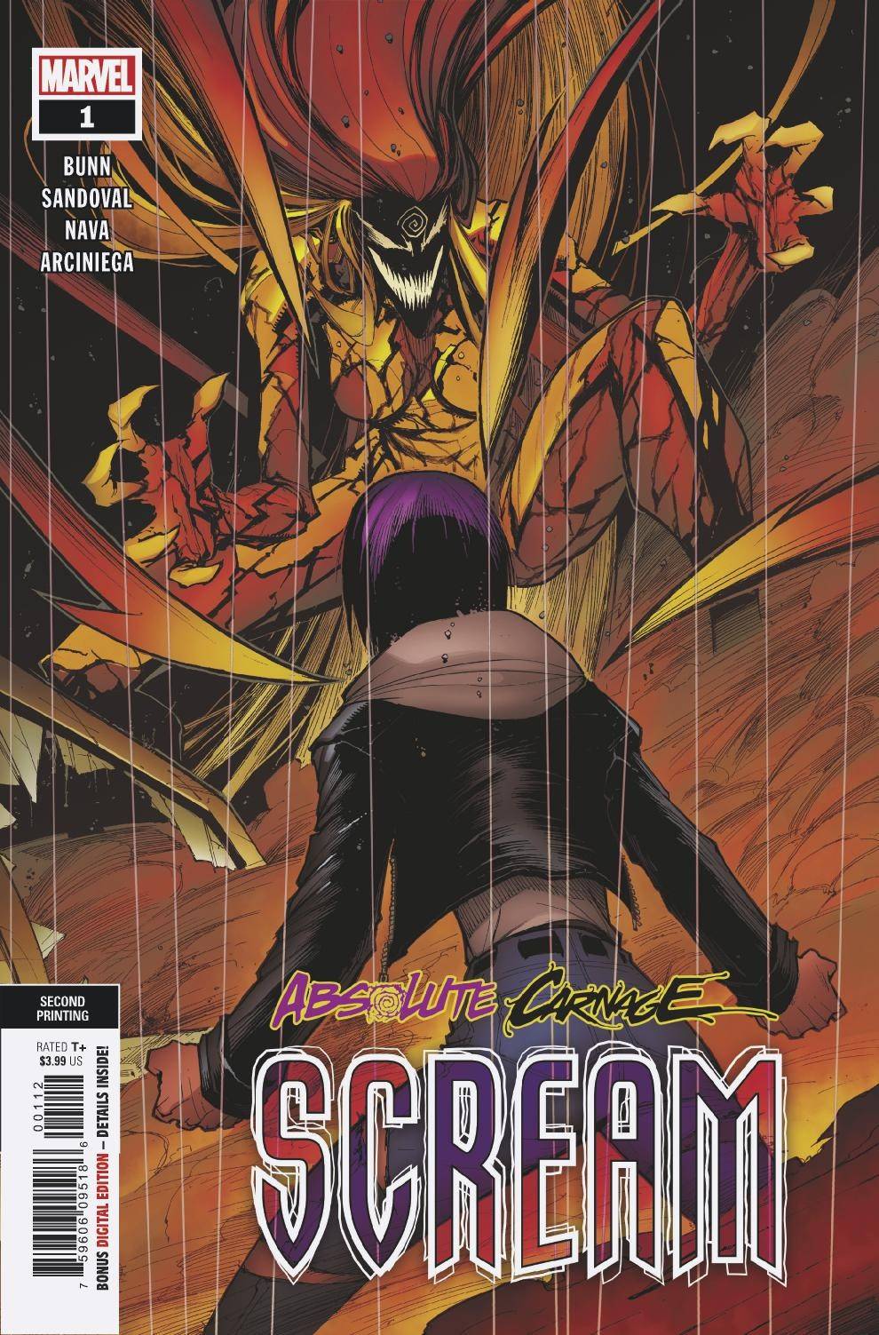 Absolute Carnage Scream #1 2nd Printing Sandoval Variant Ac (Of 3)