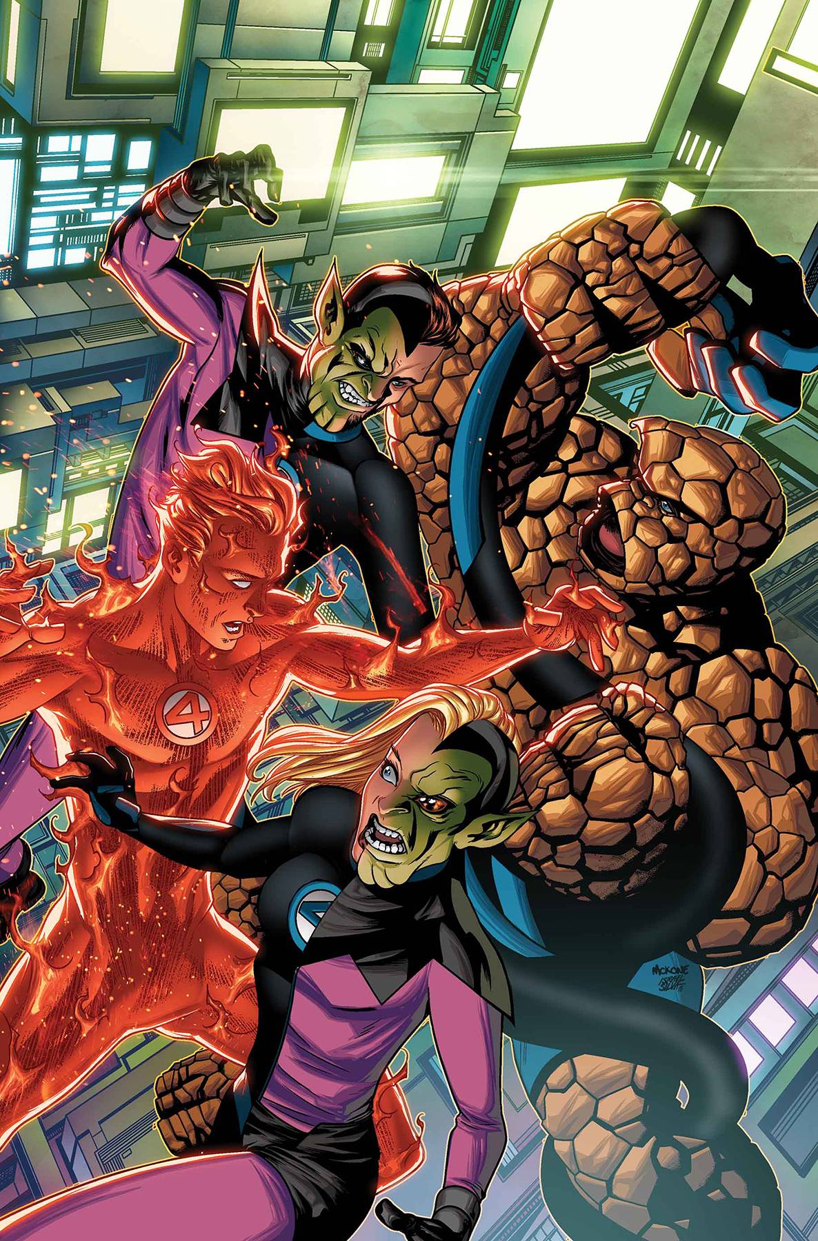 Fantastic Four #7 Mckone Skrulls Variant (2018)