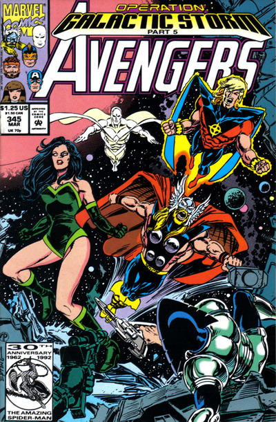 The Avengers #345 [Direct]  Fine 