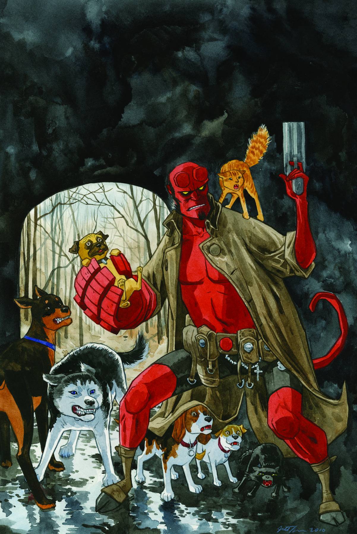 Beasts of Burden Hellboy One Shot Jill Thompson Cover