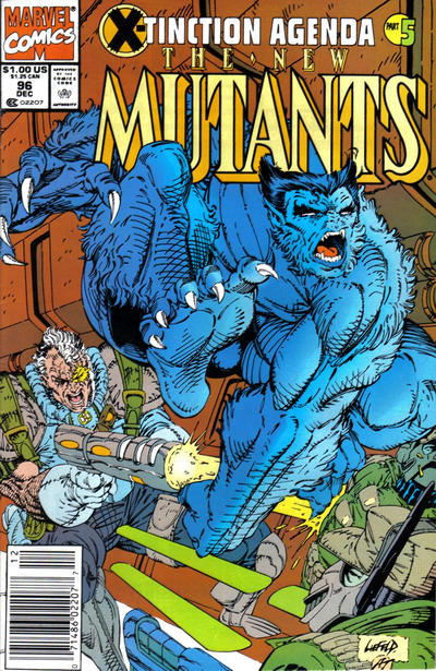 The New Mutants #96 [Newsstand]-Fine (5.5 – 7)