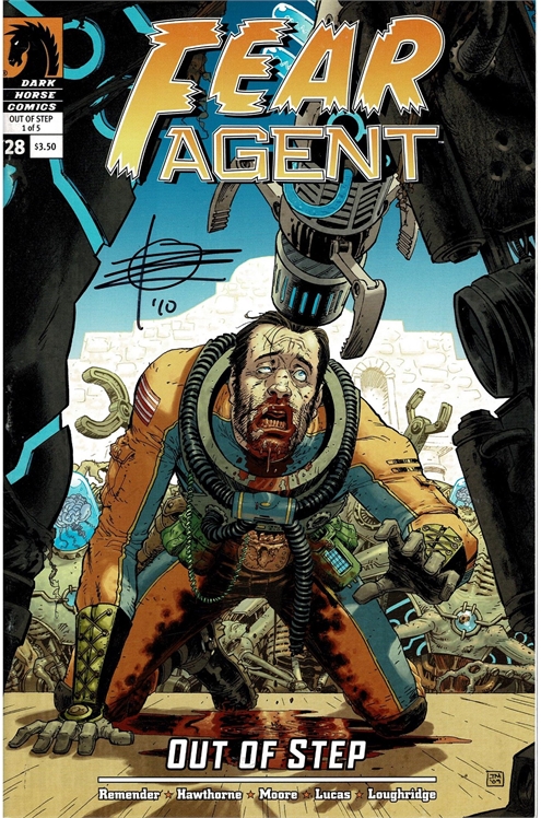 Fear Agent #28-Fine, Signed By Rick Remender