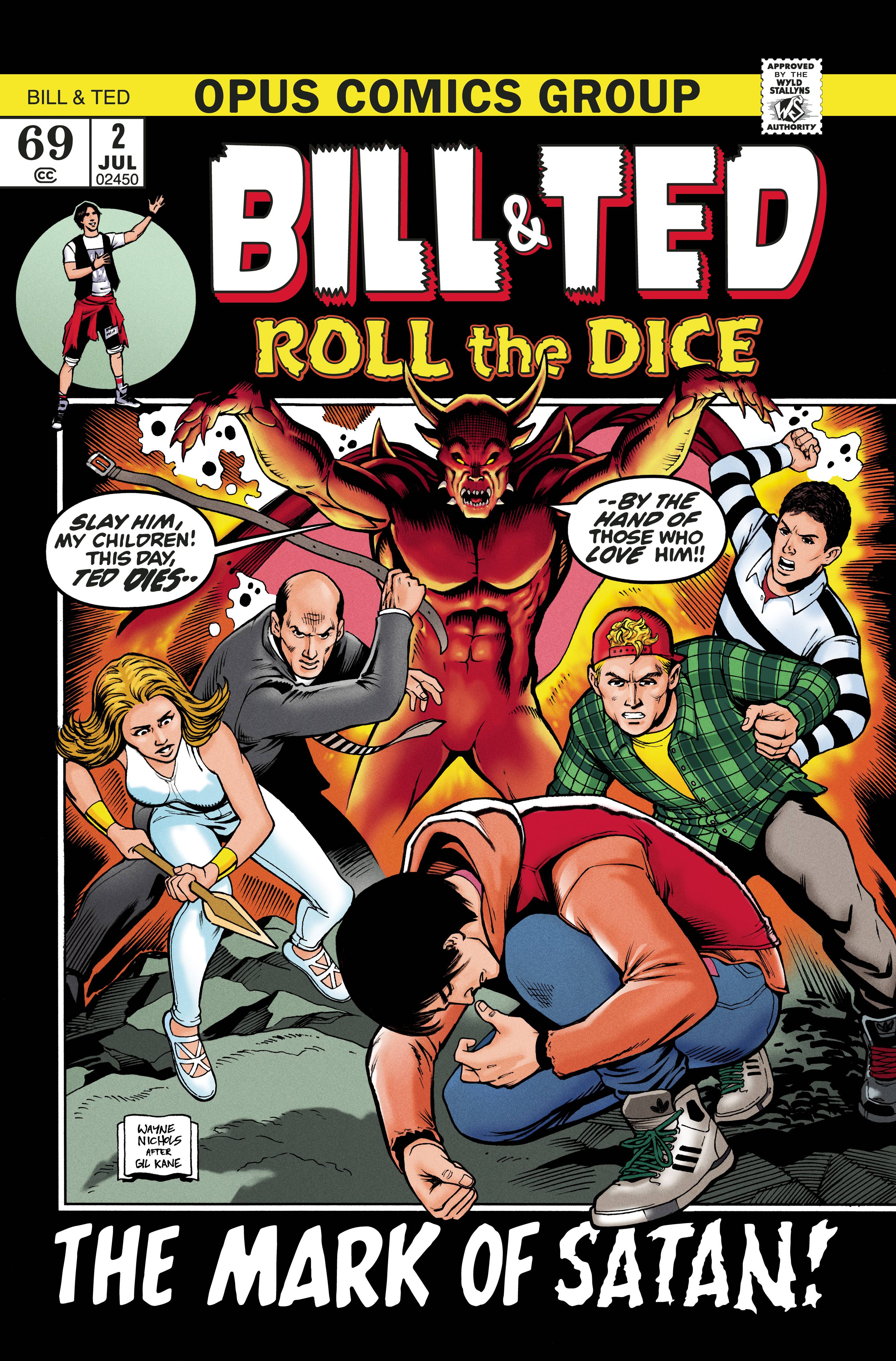 Bill & Ted Roll Dice #2 Cover C 1 for 5 Incentive Nichols