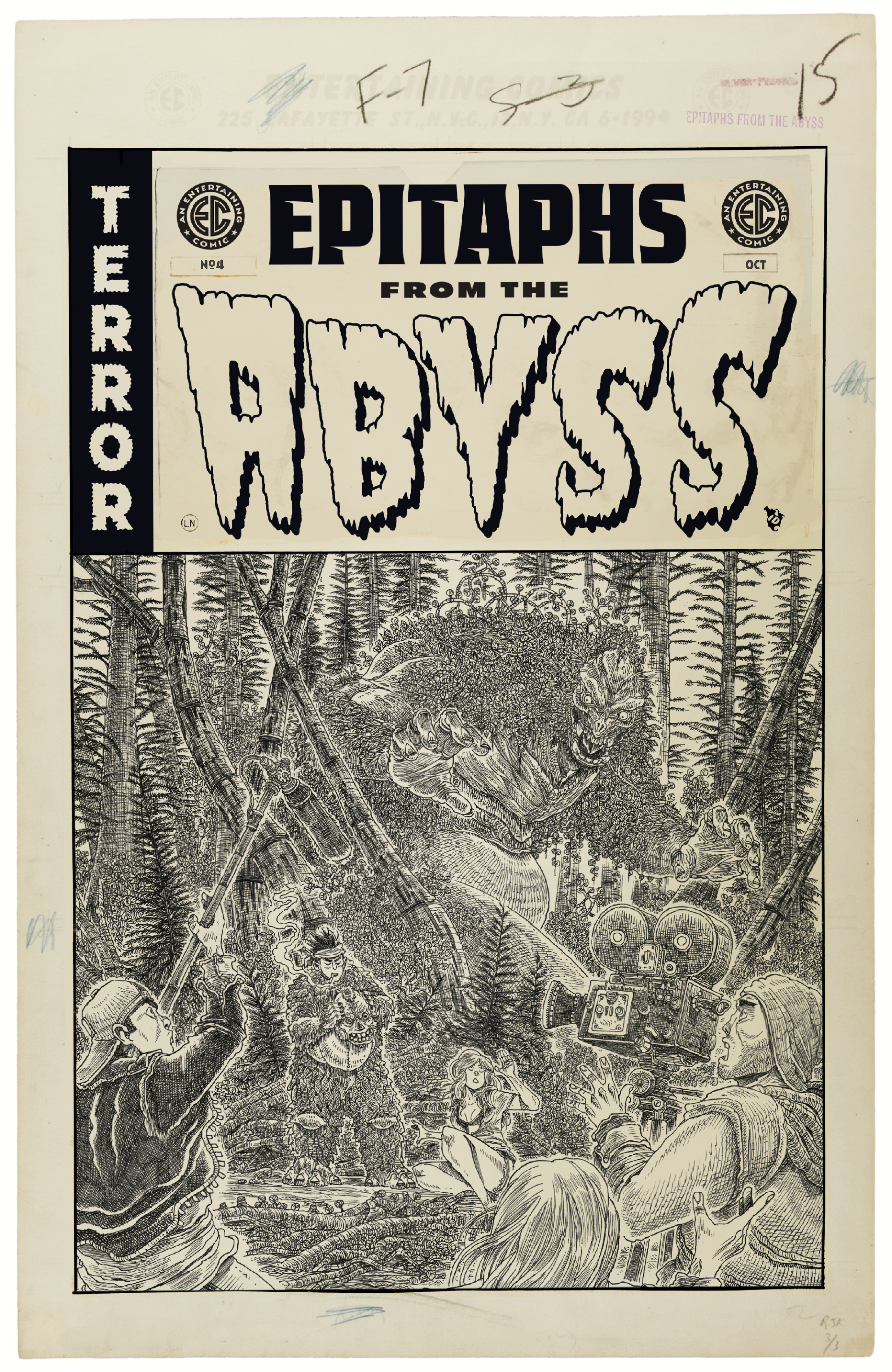 EC Epitaphs from the Abyss #4 Cover D 1 for 20 Incentive James Stokoe Black & White Artist Edition Vari (Of 5)