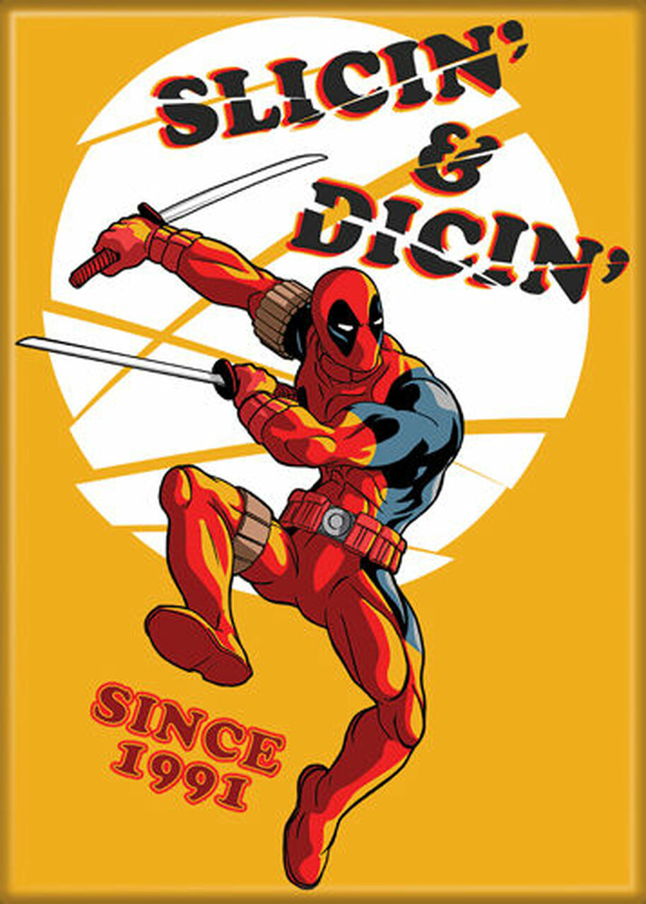 Deadpool 30th Anniversary Slicin' And Dicin' Photo Magnet