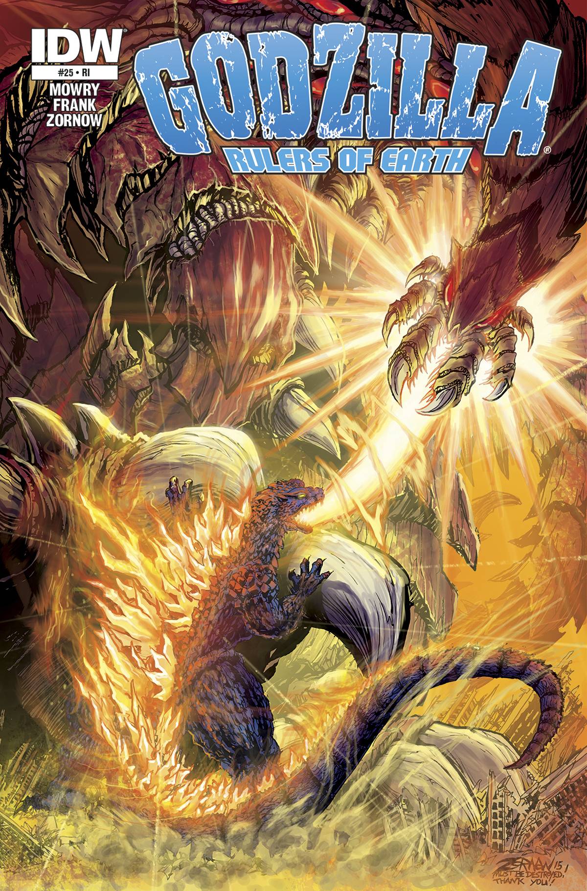 Godzilla Rulers of the Earth #25 Subscription Variant