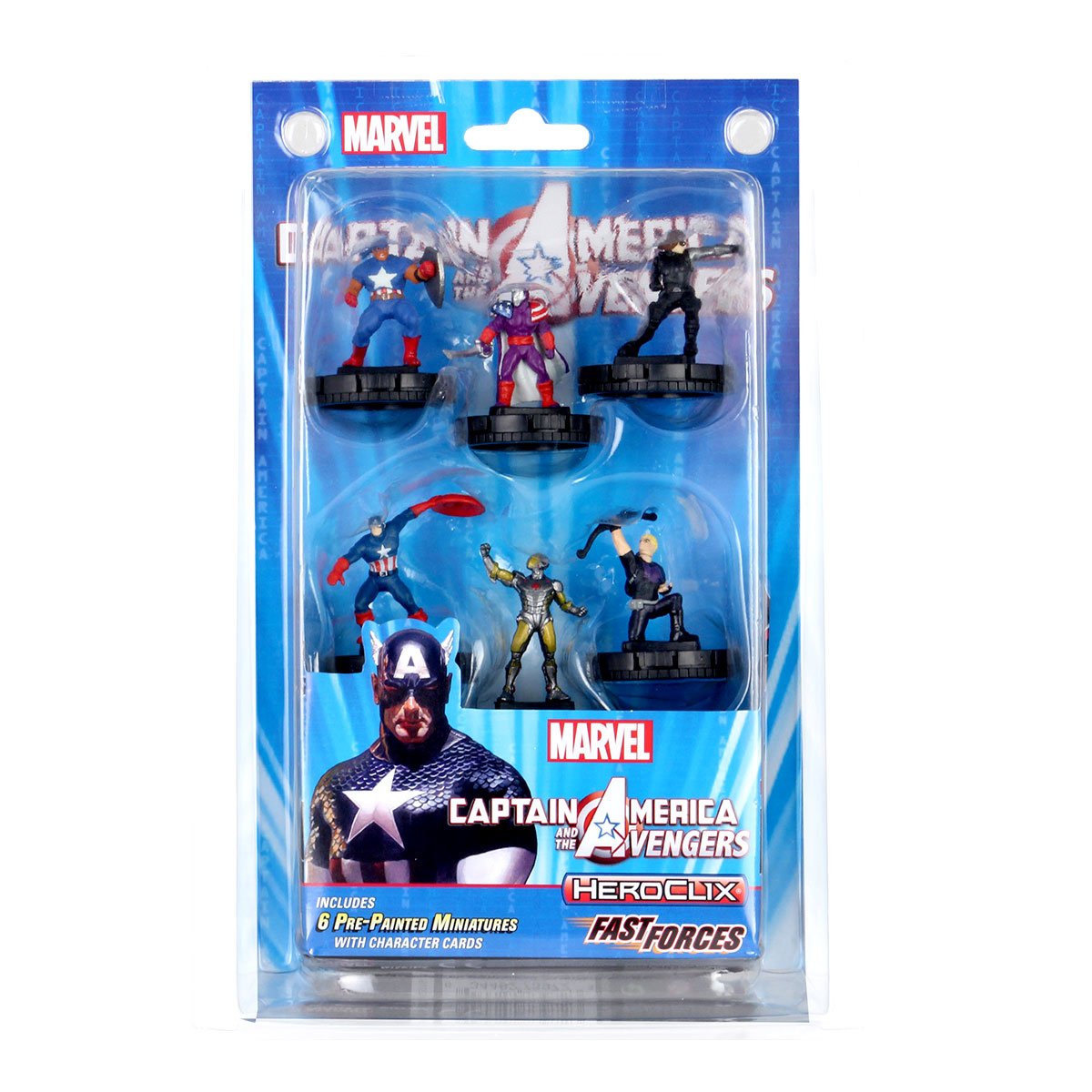 Marvel Heroclix Captain America Avengers Fast Forces 6pk