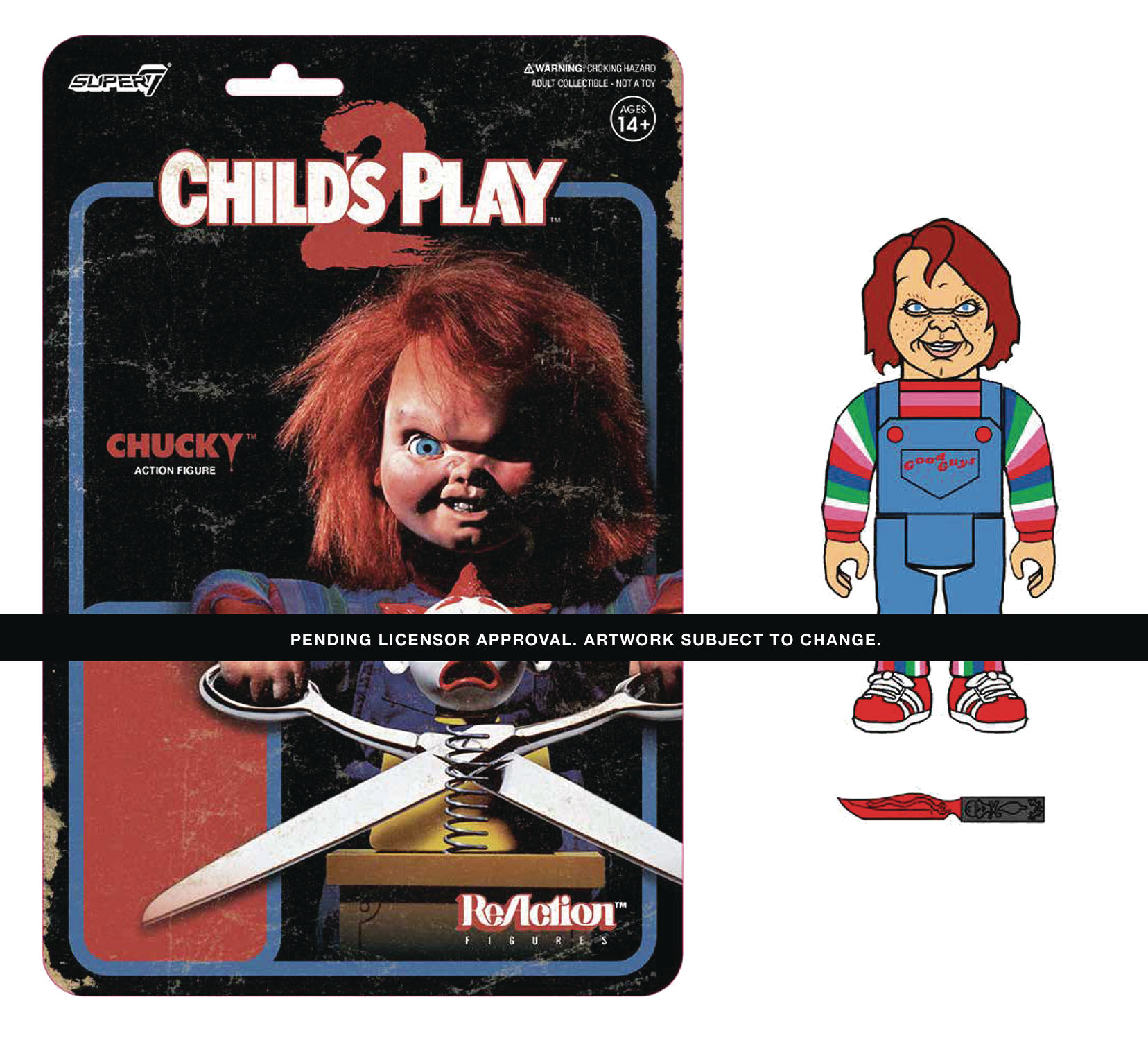 Childs Play W1 Evil Chucky Reaction Figure