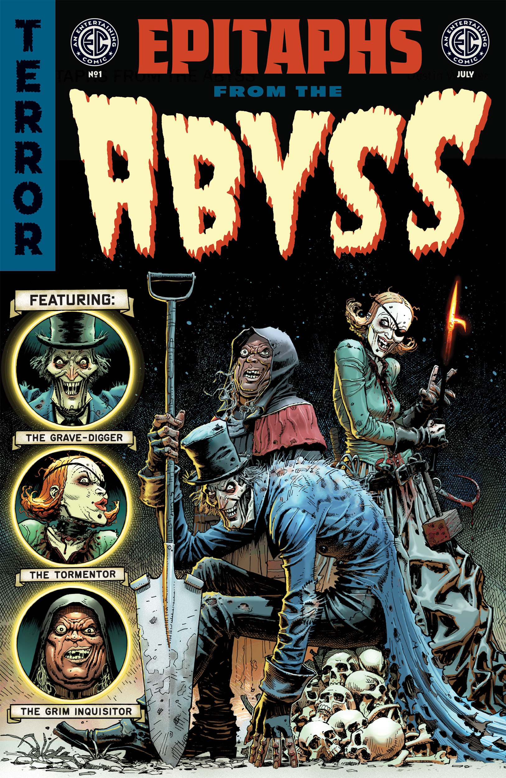 EC Epitaphs from the Abyss #1 Cover I 1 for 100 Incentive Dustin Weaver Vault of Horror Homage #15 Variant (Of 4)