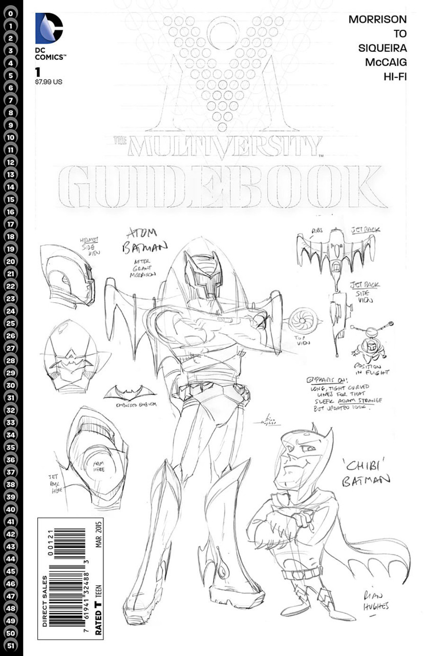 Multiversity Guidebook #1.60 Black & White Variant Edition