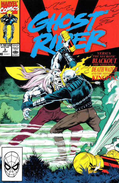 Ghost Rider #3 (1990) [Direct]-Fine (5.5 – 7)