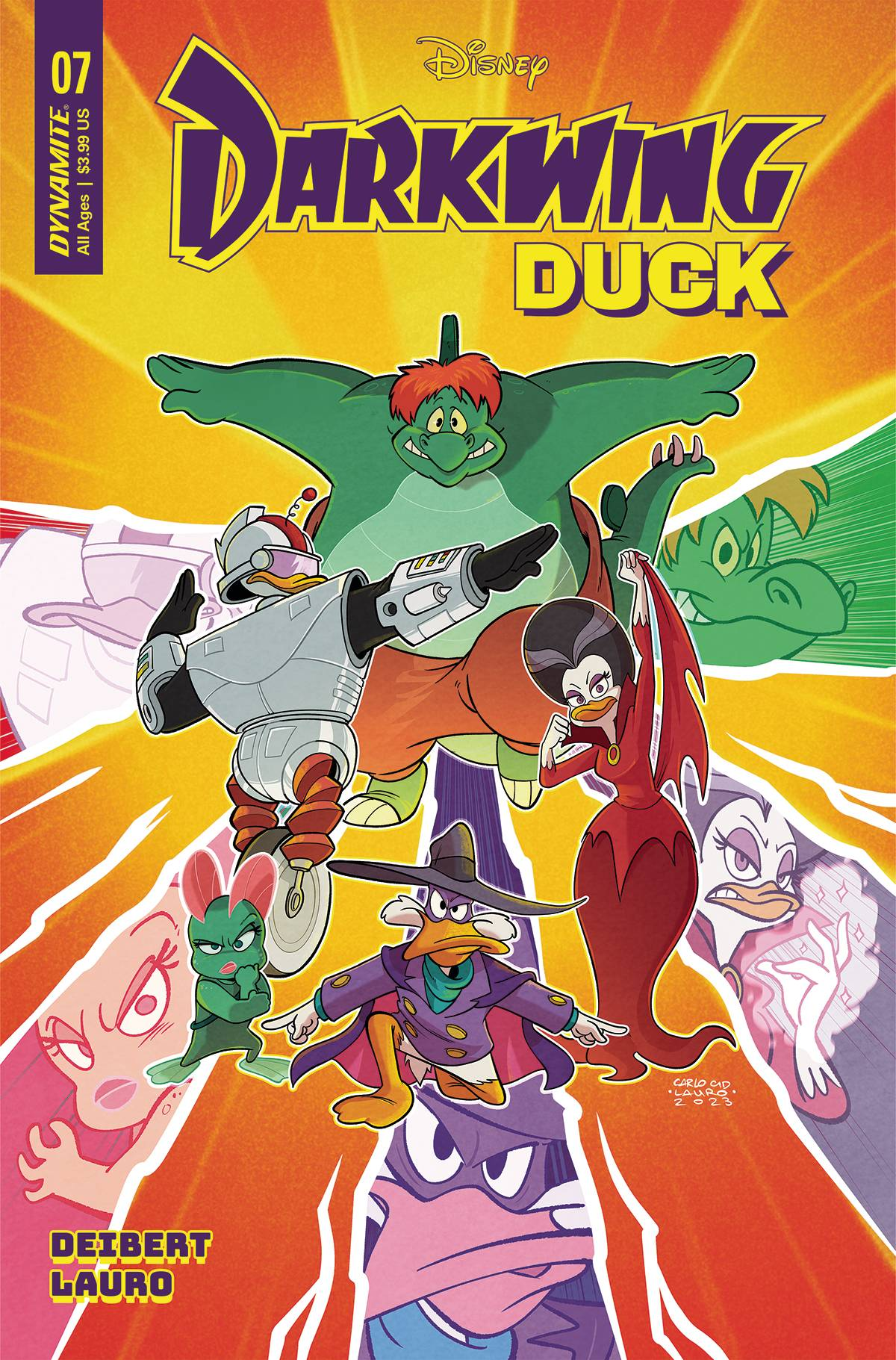 Darkwing Duck #7 Cover F 1 for 10 Incentive Lauro Original