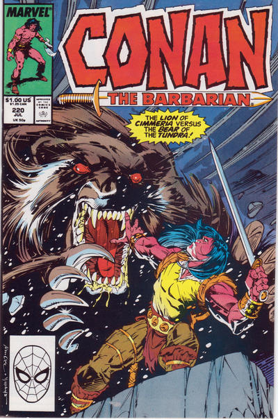 Conan The Barbarian #220 [Direct]-Fine (5.5 – 7)