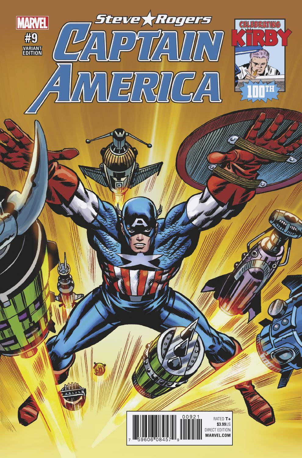 Captain America Steve Rogers #9 Kirby 100 Variant (2016)