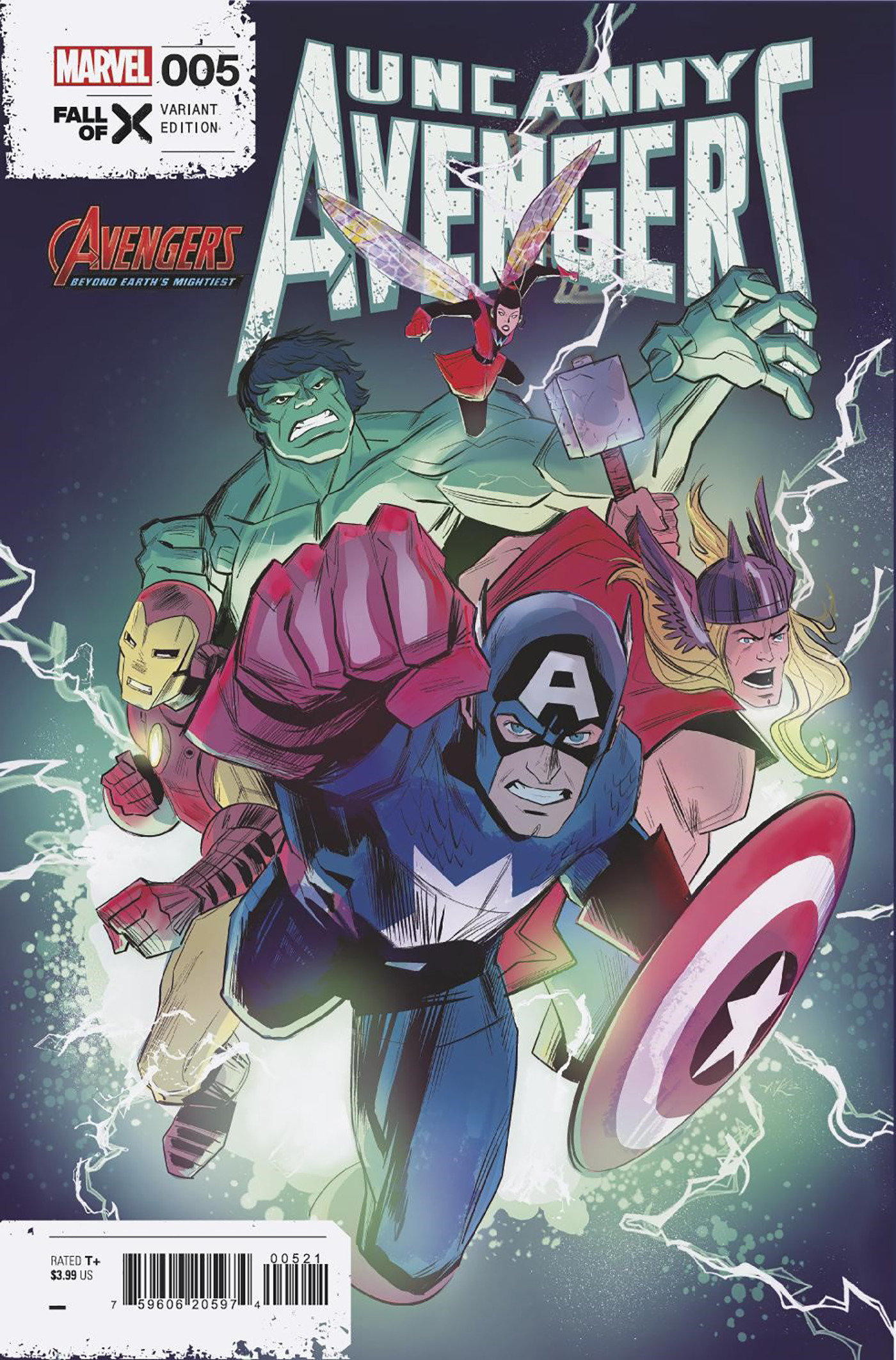 Uncanny Avengers #5 Nik Virella Avengers 60th Variant (Fall of the X-Men) (2023)