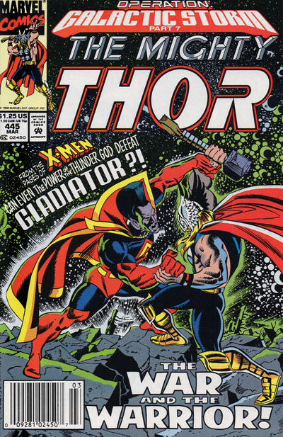 Thor #445 [Newsstand]-Fine (5.5 – 7)