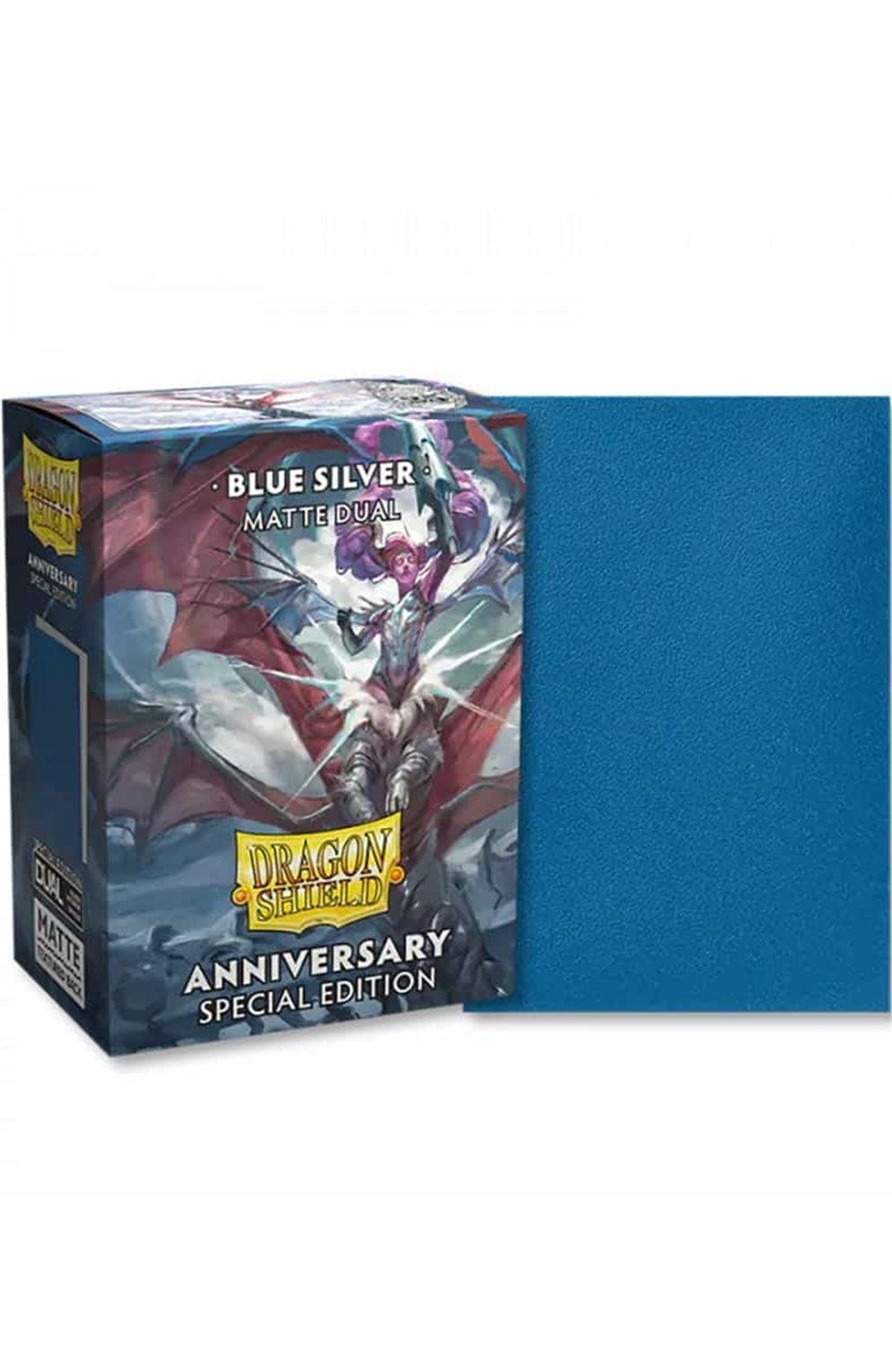 Dragon Shield: Anniversary Special Edition Dual Matte Sleeves Standard - Blue/Silver (100)