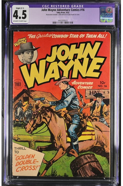 John Wayne Adventure Comics #16 Cgc 4.5