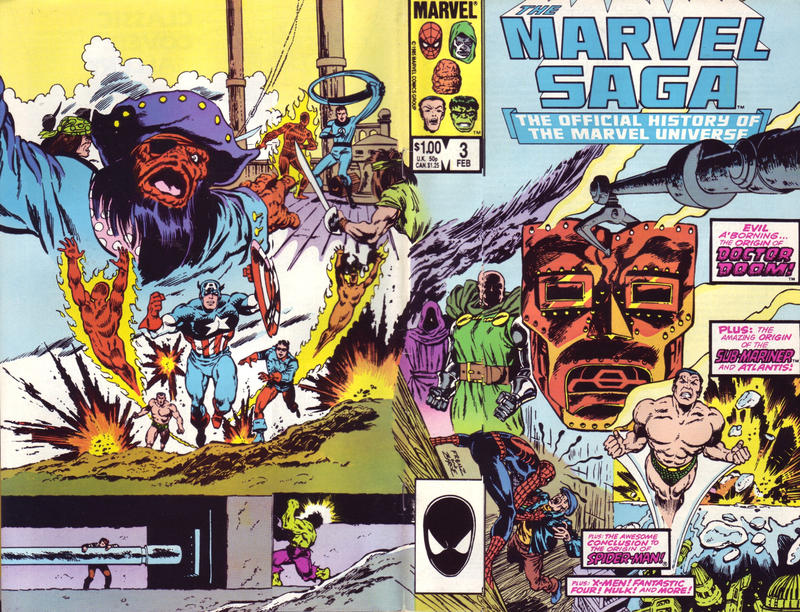 The Marvel Saga The Official History of The Marvel Universe #3 [Direct]-Fine (5.5 – 7)