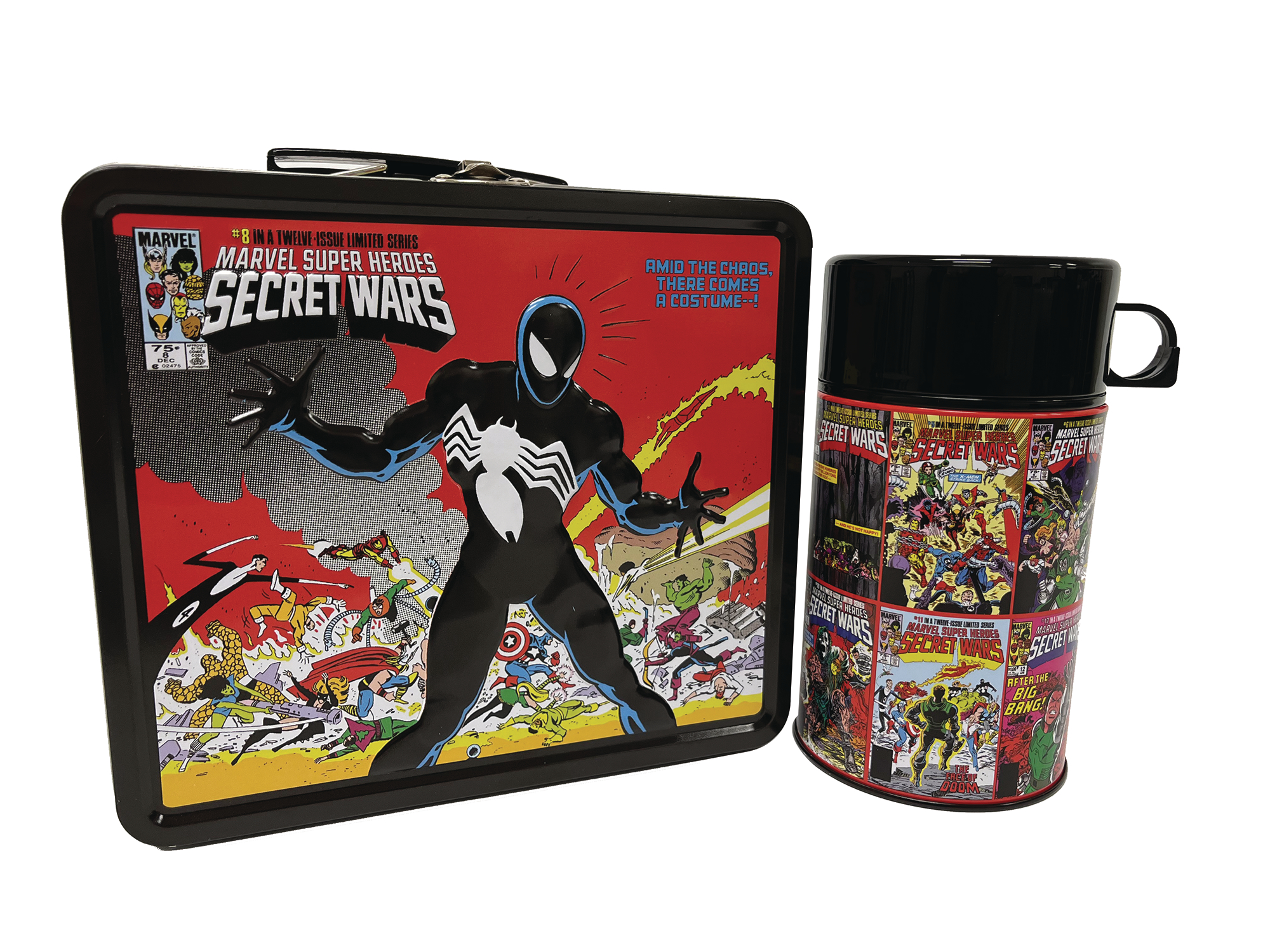 Tin Titans Marvel Secret Wars Px Lunchbox & Bev Container