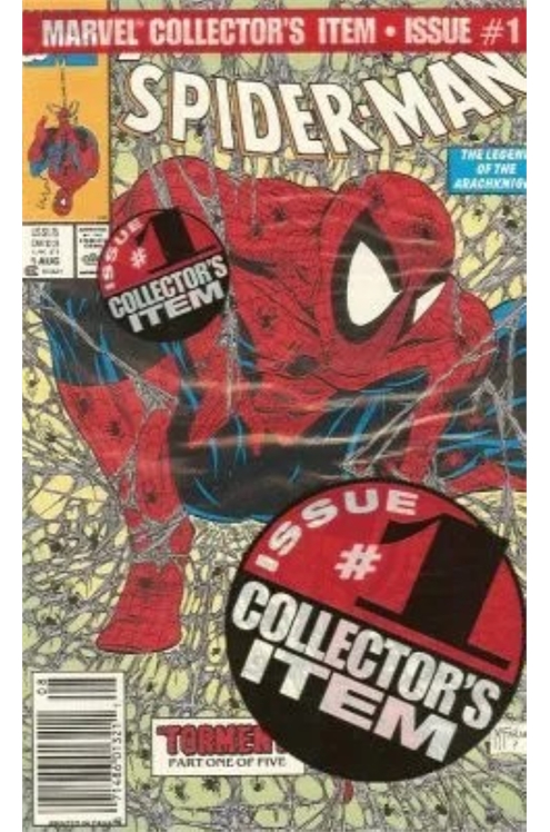 Spider-Man Volume 1 #1 Newsstand Edition Sealed Polybag