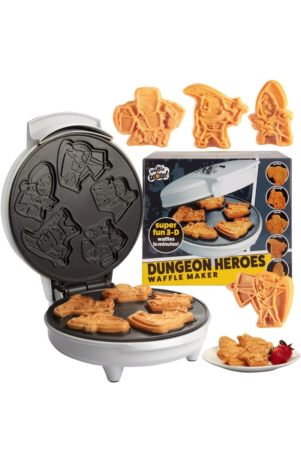 Dungeon Heroes Electric Mini Waffle Maker