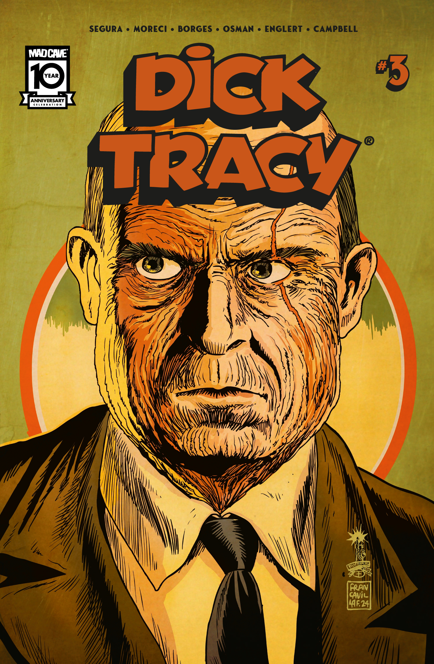 Dick Tracy #3 Cover C 1 for 10 Incentive Francesco Francavilla Variant