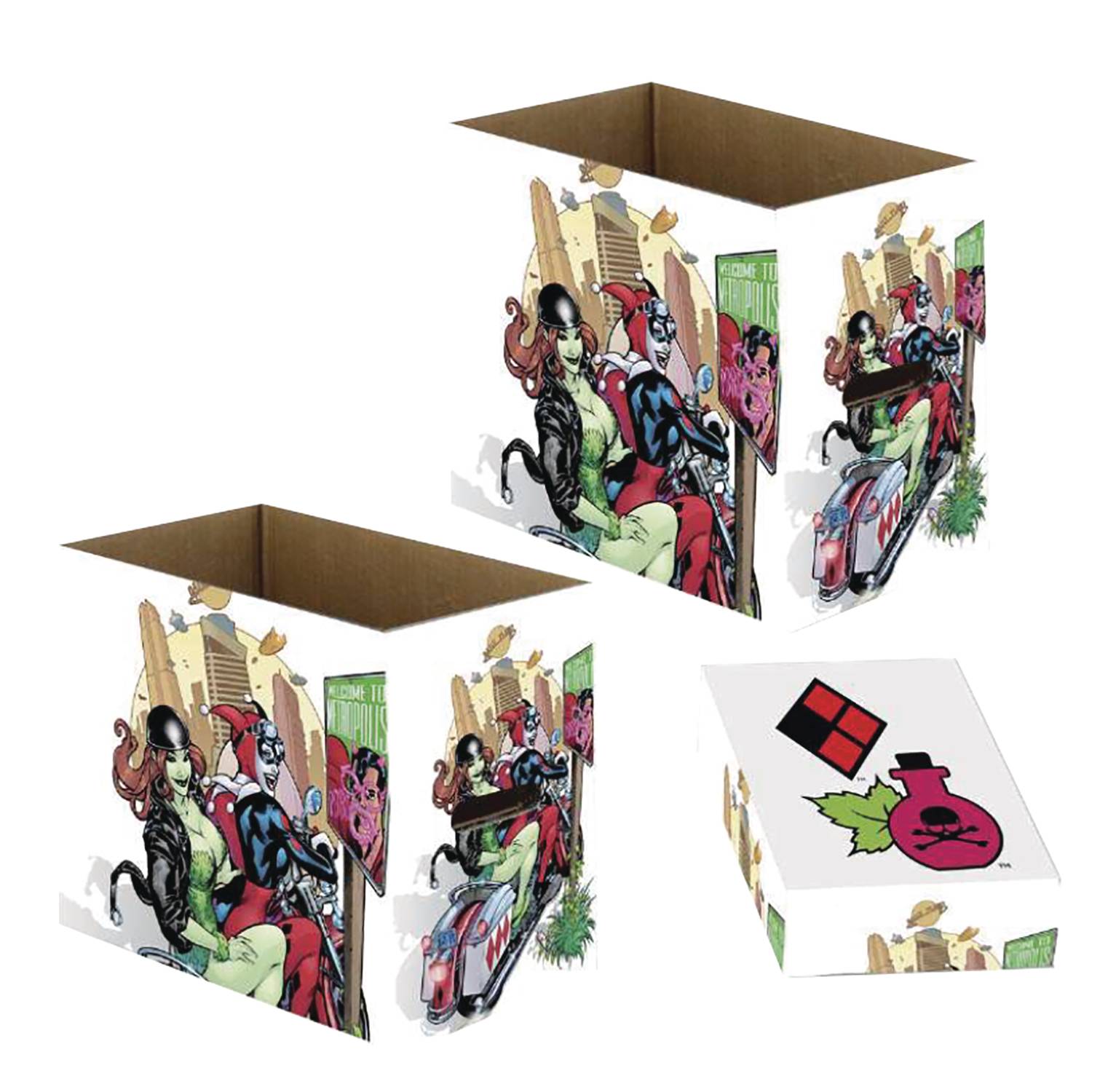 DC Comics Harley Quinn Flower Short Comic Storage Box
